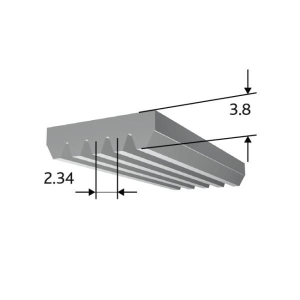 Cinghia Poly-V Micro-V 140J5 In Gomma - 5 Costole - Nuova Polybelt.com